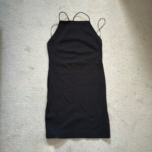 Black Cross back Dress
